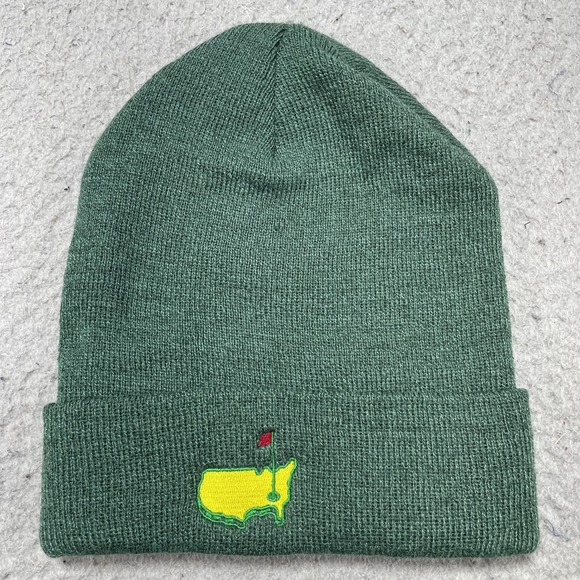 American Needle Other - Masters Hat Beanie Mens One Size Green Golf American Needle Knit Winter